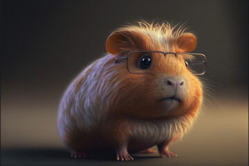 A Cute Guinea Pig Character created with Generative AI