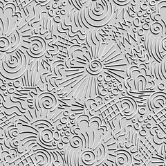 seamless abstract wallpaper with different doodle patterns. vector background endless pattern