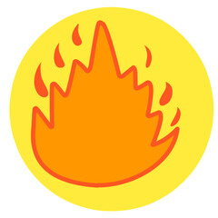 Fire Flames Icon, Fire Logo, Illustration of fire and flames