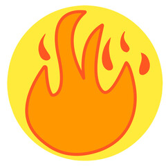 Fire Flames Icon, Fire Logo, Illustration of fire and flames