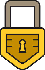 padlock icon illustration