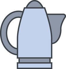 Fototapeta premium kettle and teapot icon illustration
