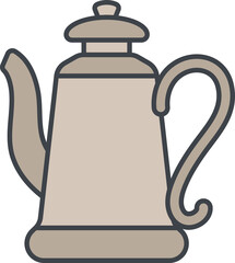 teakettle icon illustration