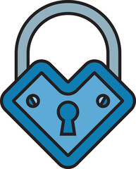 Padlock Icon Illustration