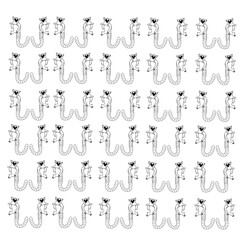 Vector texture with lemur kata hand painted with vector brushes - texture for fabric and clothes 