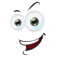 Abstract comic Faces with various Emotions. Cartoon drawing style. Different colorful characters, Flat design. Hand drawn trendy Vector illustration.