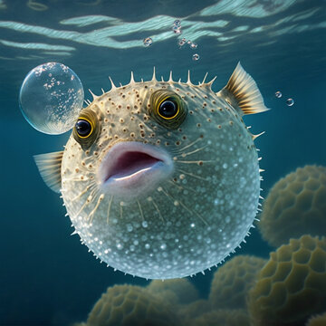 portrait of a pufferfish