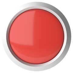 3D button. Empty button. 3D illustration.