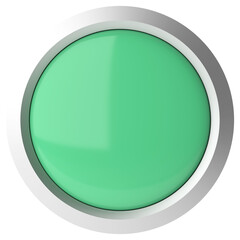 3D button. Empty button. 3D illustration.