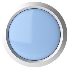 3D button. Empty button. 3D illustration.