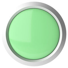 3D button. Empty button. 3D illustration.