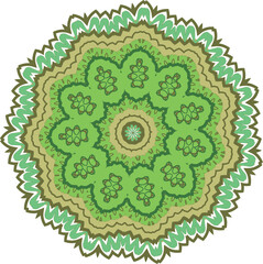 Round color pattern. Vector file for designs.