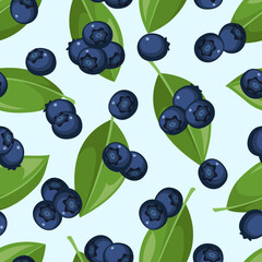 Vector seamless pattern with berries