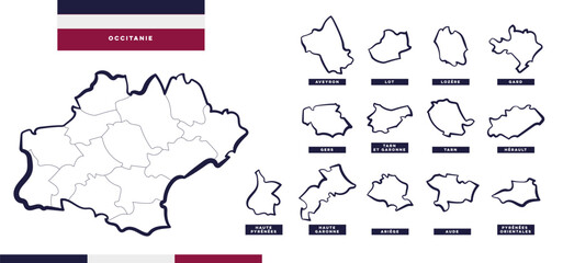 Départements en Occitanie