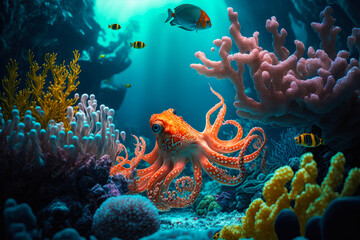 Underwater world, generative ai