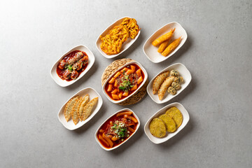 Korean food dishes Tteokbokki Rice Cake Stir Fry