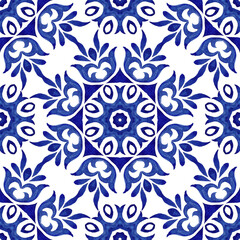 Gorgeous seamless mediterranean tile islamic background  seamless pattern. Decoartive mosaic...