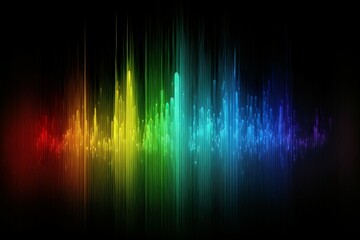 abstract colorful design on a black background