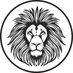 Plakat Elegant lion illustration