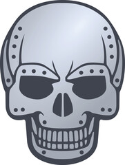 Metal skull design