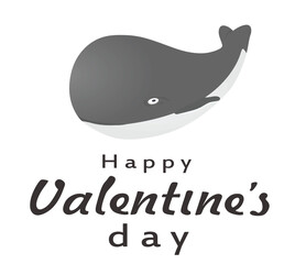 Happy Valentines day card. vector illustration