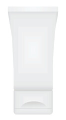 Blank white tube. vector illustration