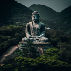 Discover the Majestic Tian Tan Buddha: A Blend of History, Culture, and Spirituality on Lantau Island, Hong Kong ai