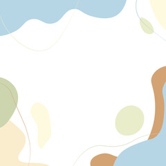 Abstract shapes, hand-drawn background. Vector illustration.	