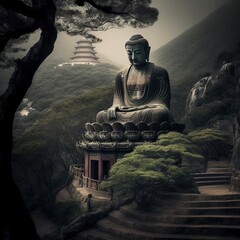 Discover the Majestic Tian Tan Buddha: A Blend of History, Culture, and Spirituality on Lantau Island, Hong Kong ai