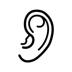 Ear vector icon