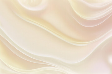 Fototapeta premium abstract pastel cream-colored wave design made by generative ai