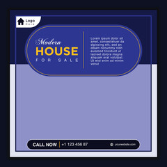 Simple social media post design, modern and creative banner