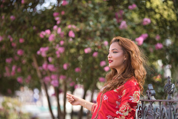 woman in the park