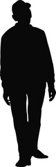 a man body silhouette vector