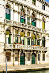 historic buildings at the famous old town of venice