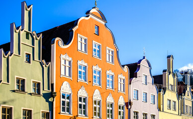 historic old town of Landshut - bavaria
