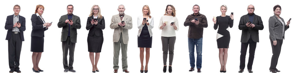 group of people holding phone in hand and looking at camera