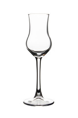 Glass on a white background.