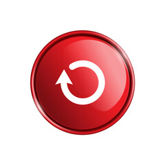 red reset button, vector