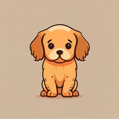 Puppy mascot.
Generative AI.