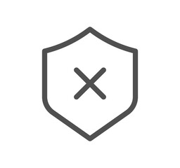 Reject related icon outline and linear vector.
