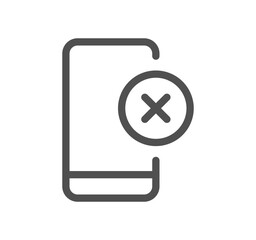 Obraz premium Reject related icon outline and linear vector.