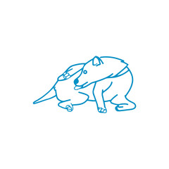 doodle concept dog vector illustration
