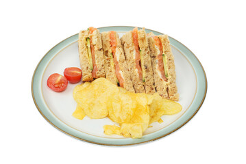 Smoked salmon sandwich