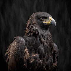 Golden Eagle Portrait-Generative AI
