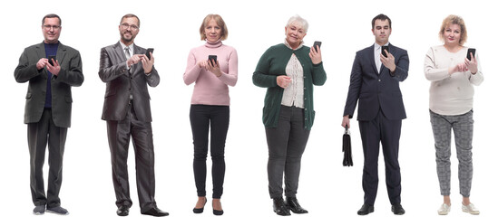 group of people holding phone in hand and looking at camera