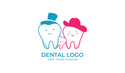 Dental Logo Design.Creative Dentist Logo. Dental Clinic Creative Company Vector Logo.