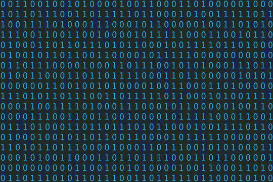 Program datum background. Programming binary coding. Matrix
