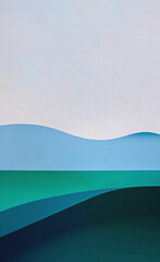Obraz premium Blue background with waves