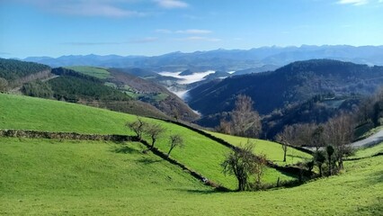 Fototapeta na wymiar Montaña de Os Ancares en As Nogais, Galicia